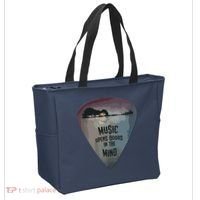 Guitar Pick Lake Reflections Music Guitar Tote Bag thumb 2