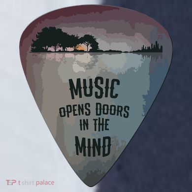 Guitar Pick Lake Reflections Music Guitar Sport-Tek Competitor United Soccer Jersey