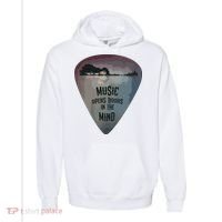 Guitar Pick Lake Reflections Music Guitar Comfort Colors Garment-Dyed Hooded Sweatshirt thumb 0