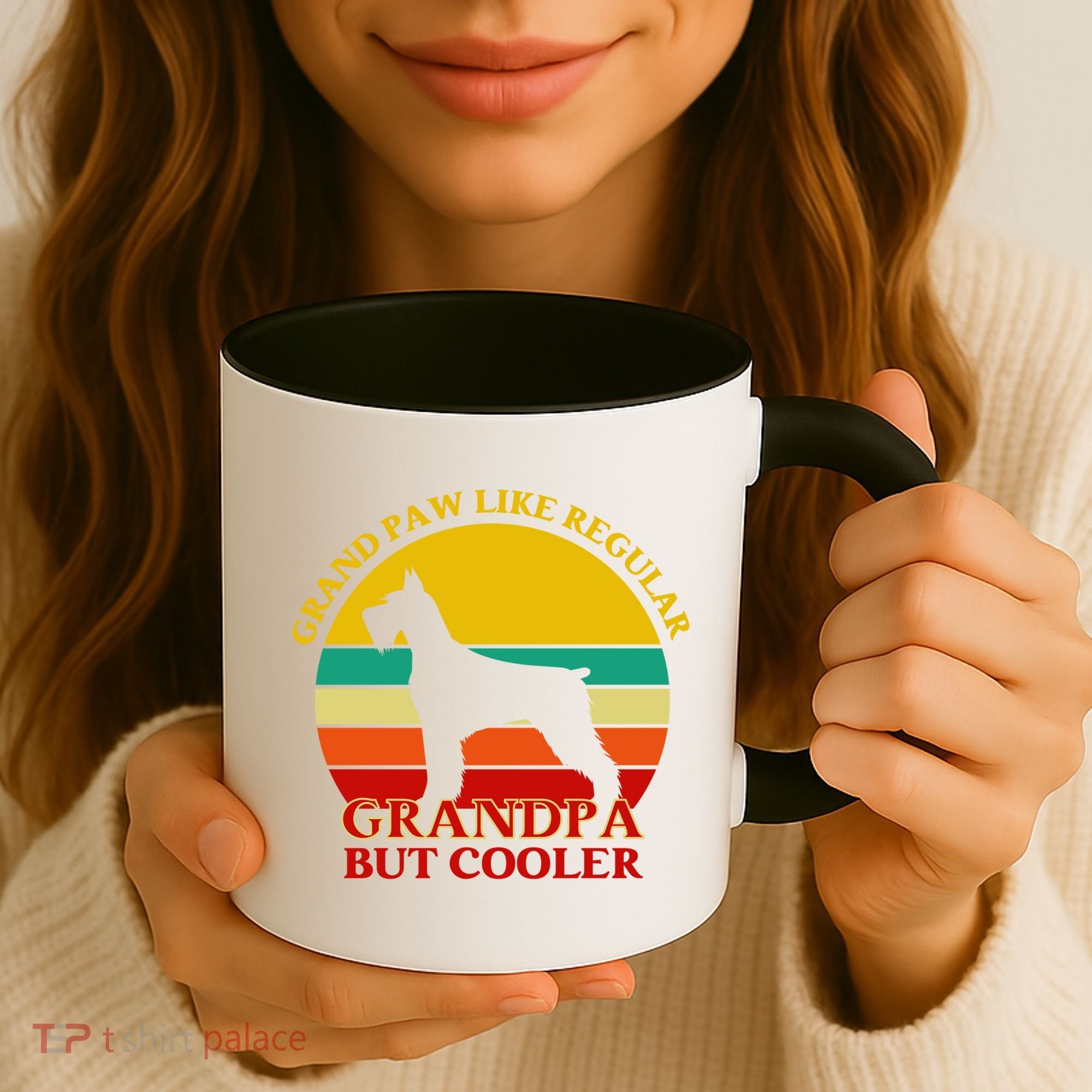 Grand Paw Like A Regular Grandpa But Cooler Funny Gift Father Day Gift Coffee Mug