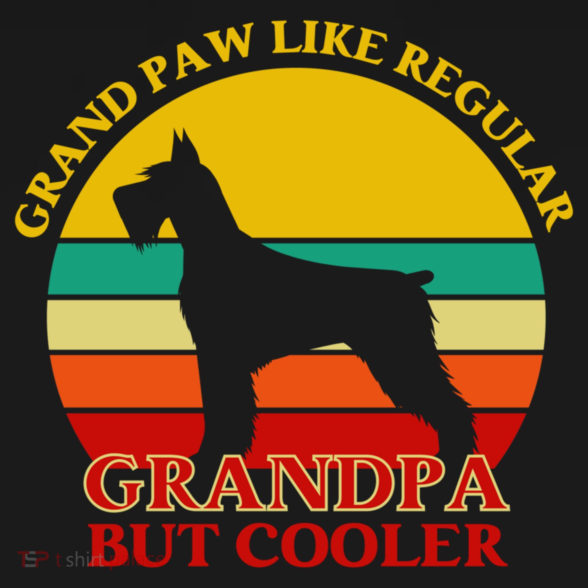 Grand Paw Like A Regular Grandpa But Cooler Funny Gift Father Day Gift Ornament