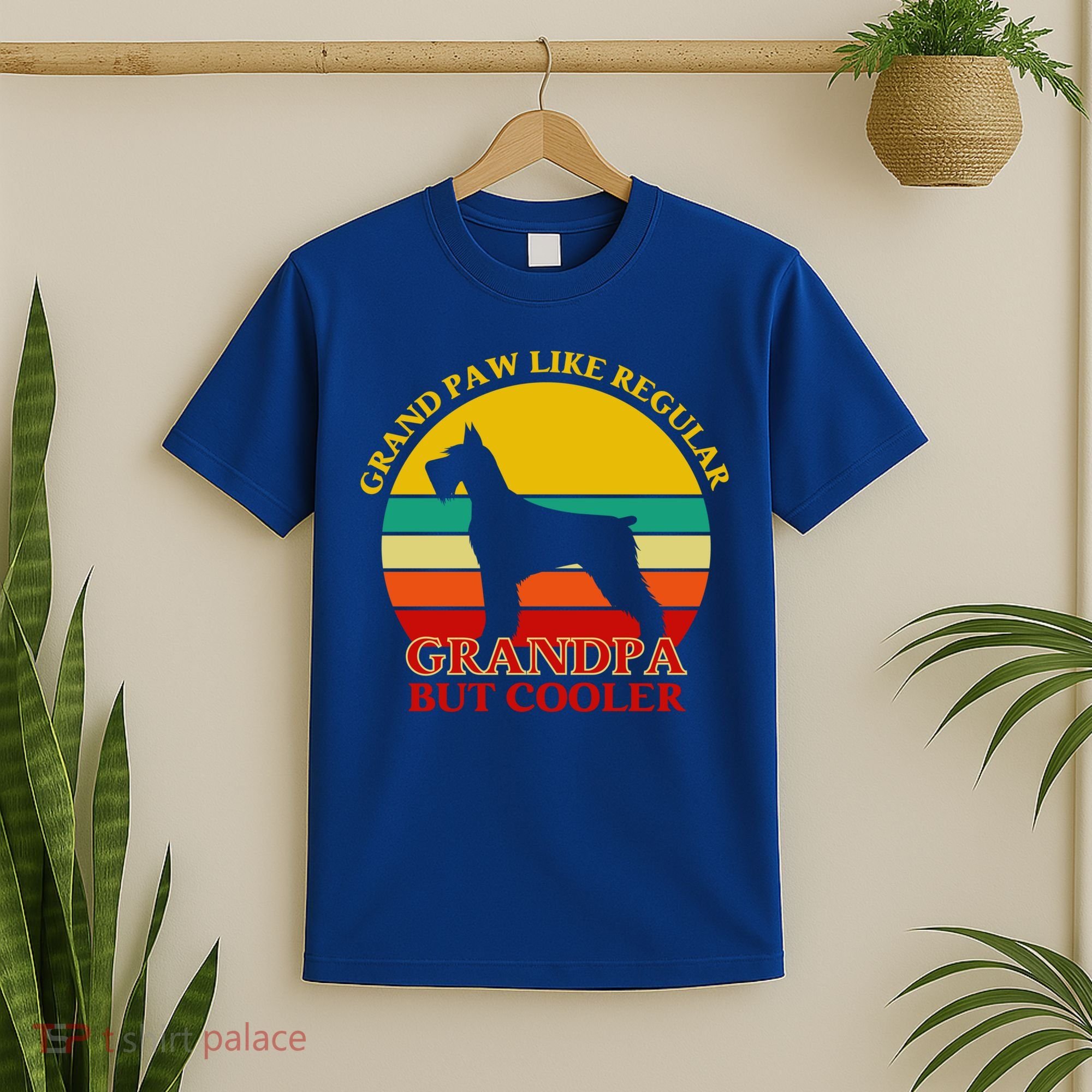 Grand Paw Like A Regular Grandpa But Cooler Funny Gift Father Day Gift T-Shirt