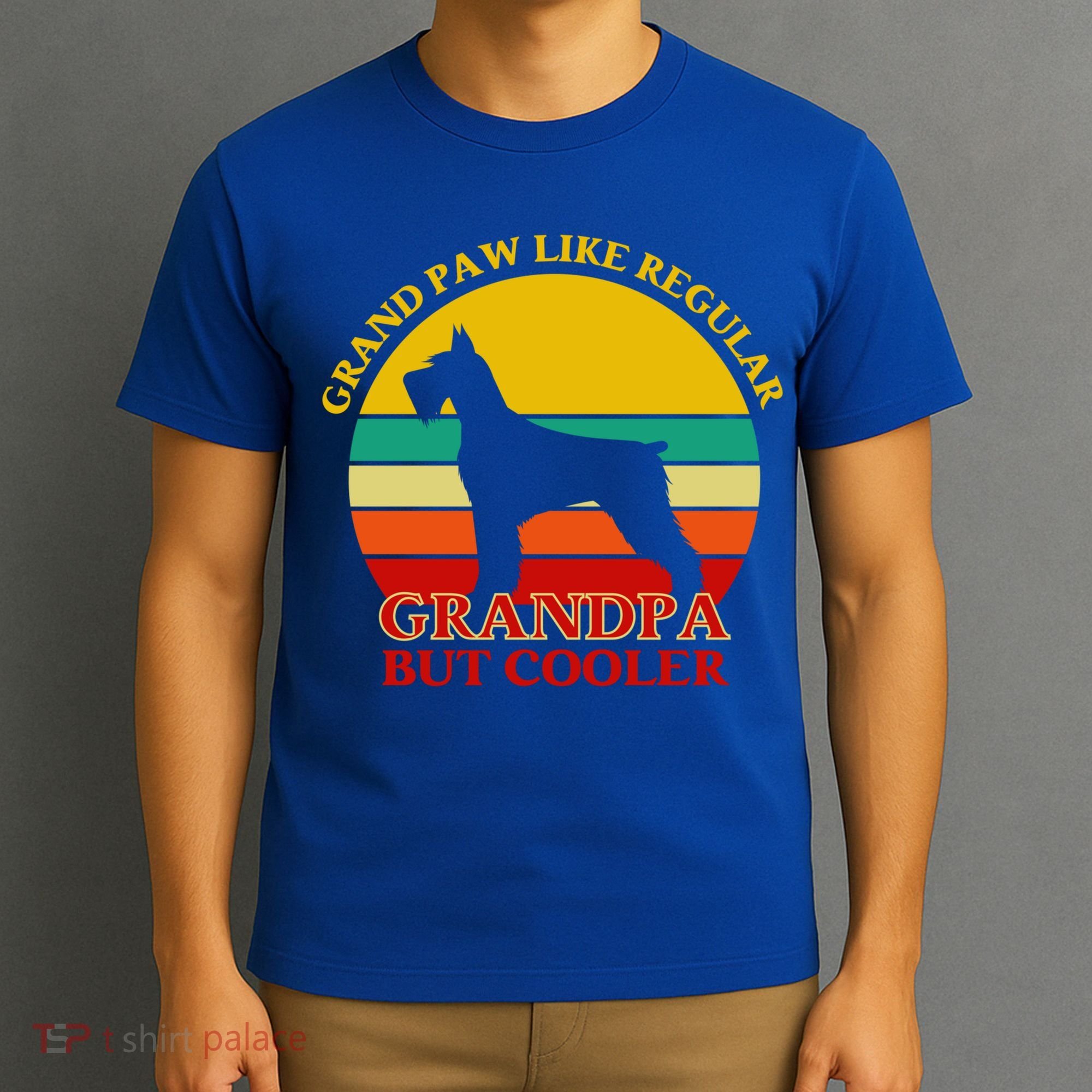 Grand Paw Like A Regular Grandpa But Cooler Funny Gift Father Day Gift T-Shirt
