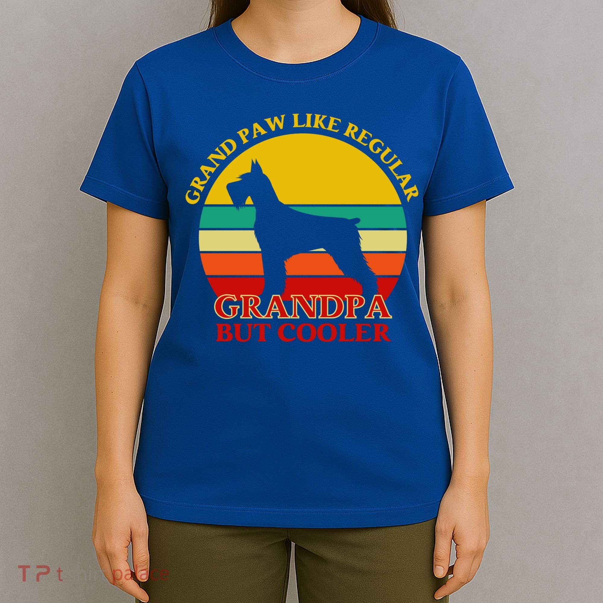 Grand Paw Like A Regular Grandpa But Cooler Funny Gift Father Day Gift T-Shirt
