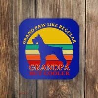 Grand Paw Like A Regular Grandpa But Cooler Funny Gift Father Day Gift Coaster thumb 0