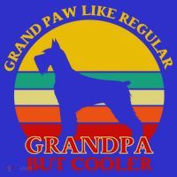 Grand Paw Like A Regular Grandpa But Cooler Funny Gift Father Day Gift Mousepad thumb 1
