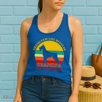 Grand Paw Like A Regular Grandpa But Cooler Funny Gift Father Day Gift Women's Tank Top thumb 2