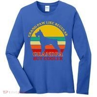 Grand Paw Like A Regular Grandpa But Cooler Funny Gift Father Day Gift Women's Long Sleeve Shirt thumb 0