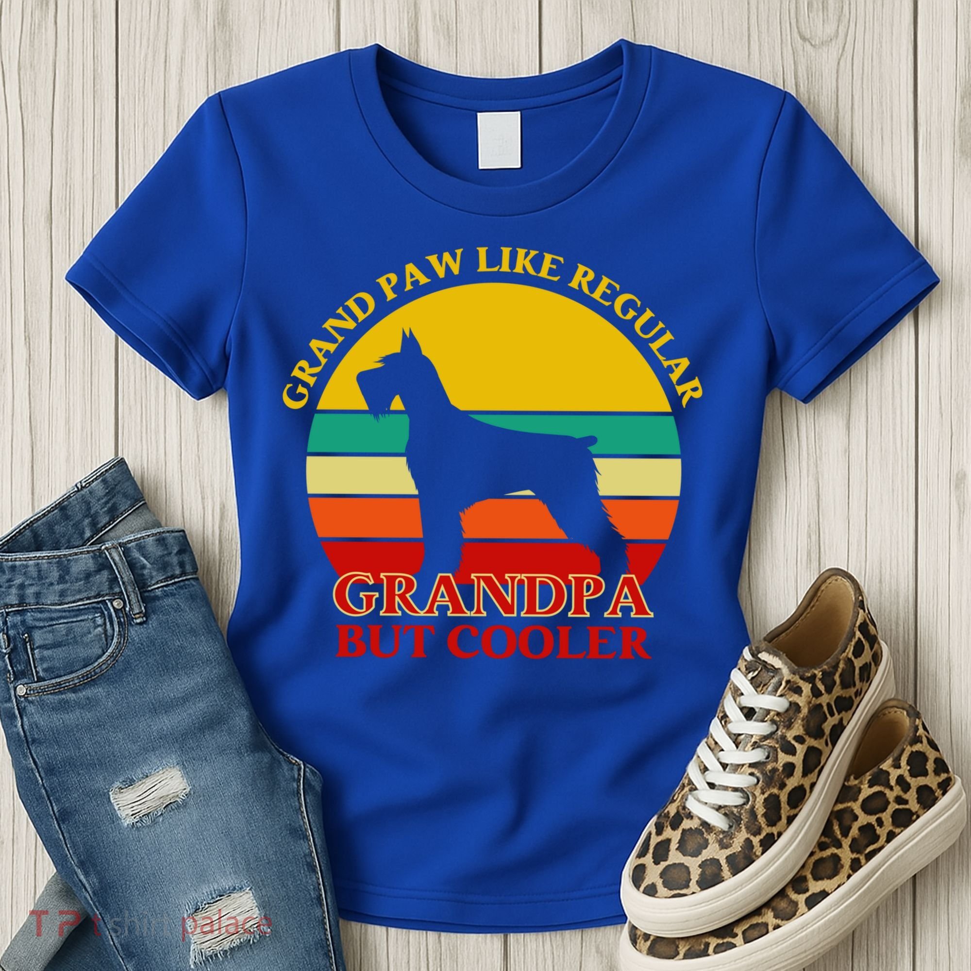 Grand Paw Like A Regular Grandpa But Cooler Funny Gift Father Day Gift Women's T-Shirt