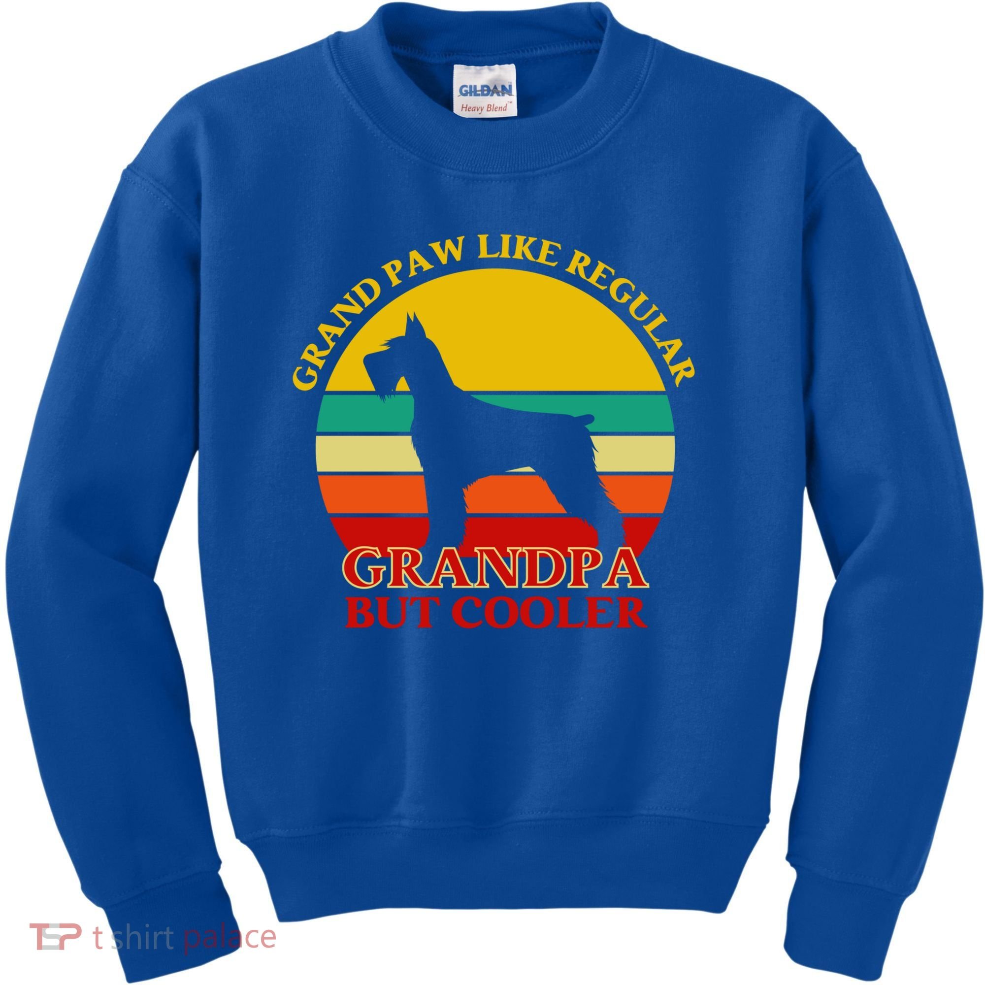 Grand Paw Like A Regular Grandpa But Cooler Funny Gift Father Day Gift Kids Sweatshirt