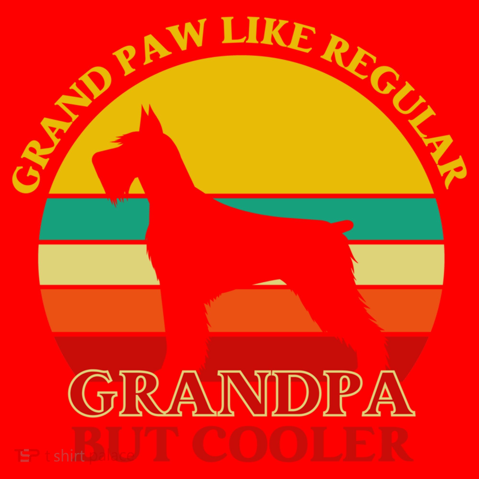 Grand Paw Like A Regular Grandpa But Cooler Funny Gift Father Day Gift Santa Hat