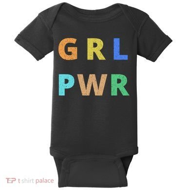 Girl Power Logo Baby Bodysuit