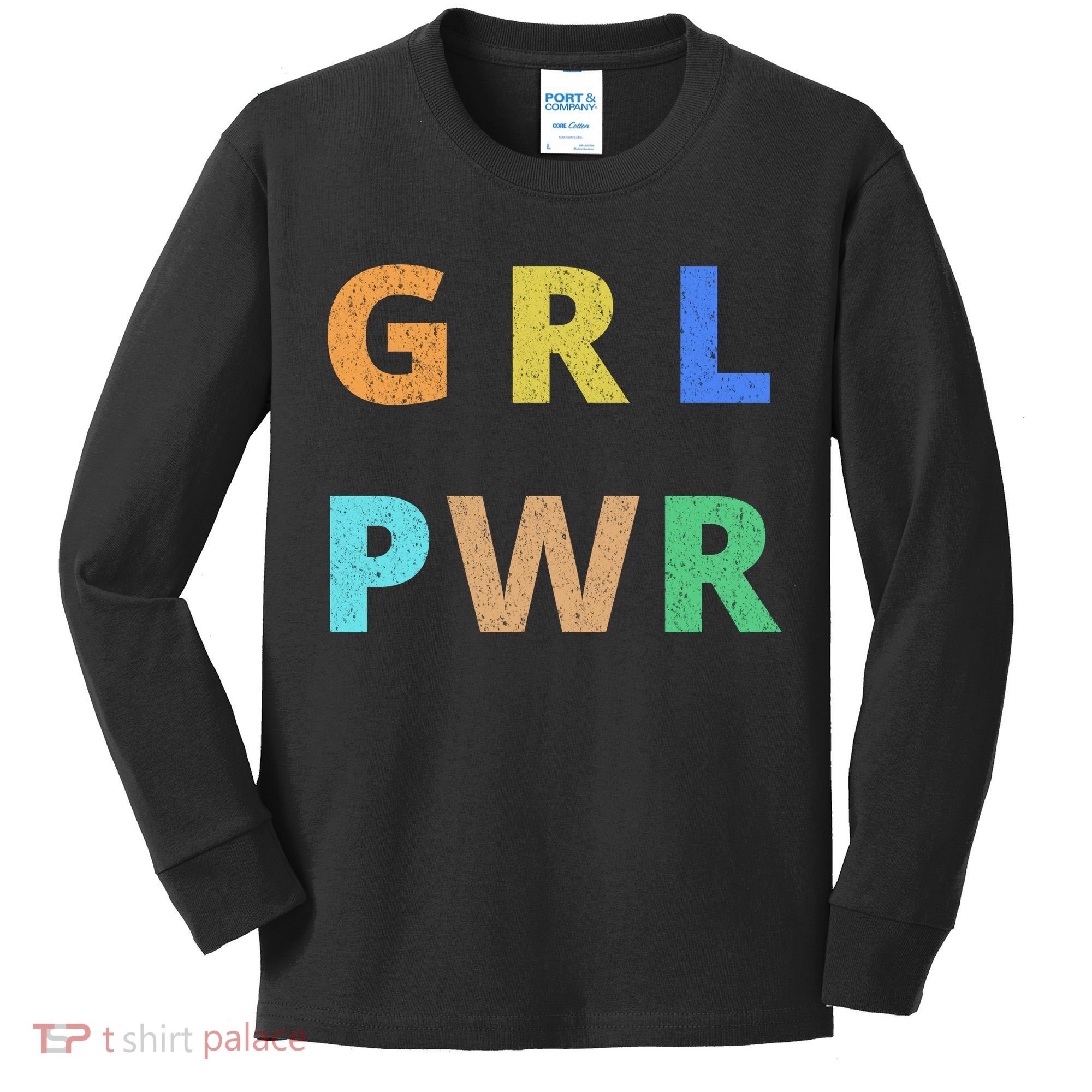 Girl Power Logo Kids Long Sleeve Shirt