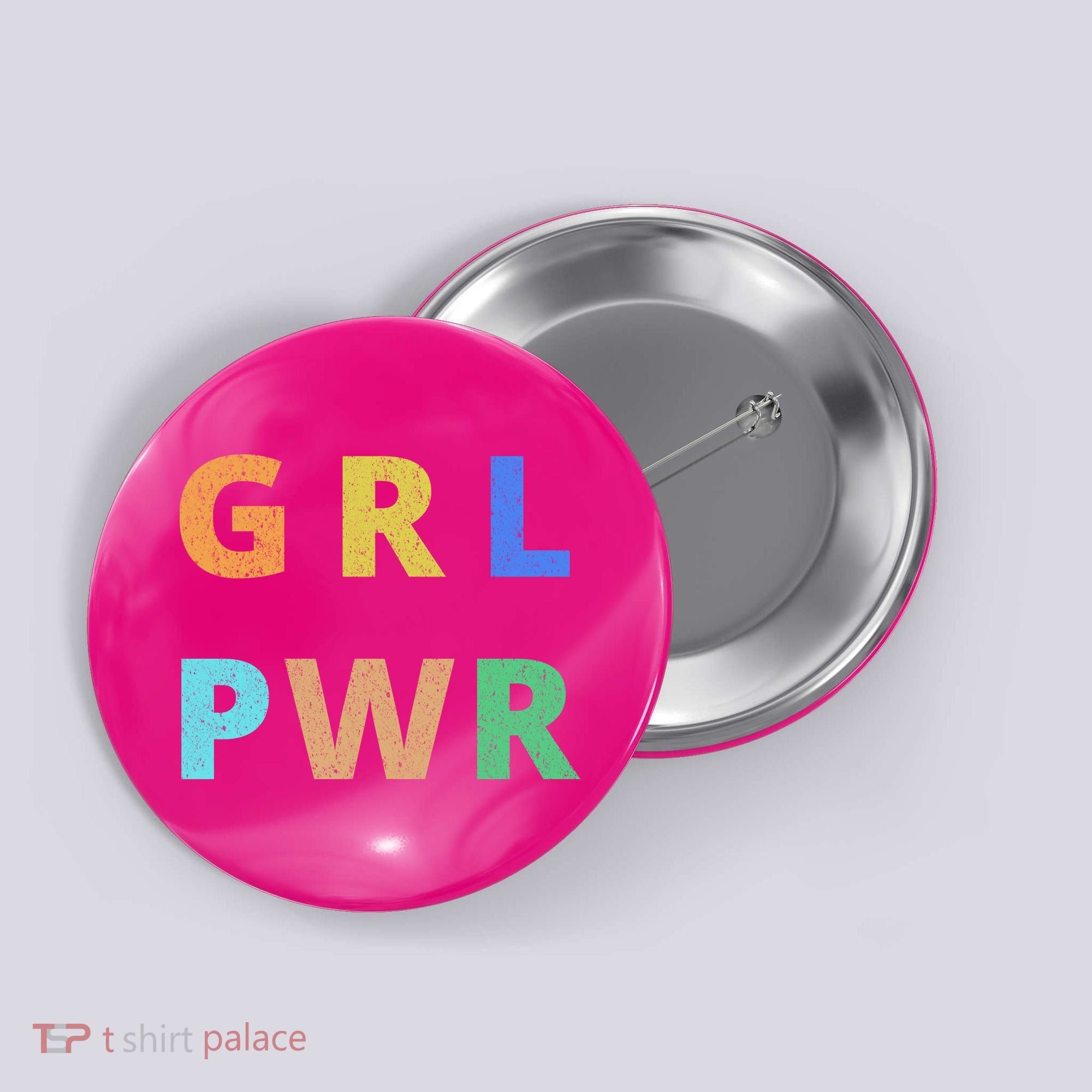Girl Power Logo Button