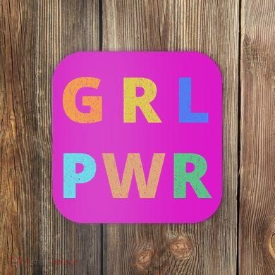 Girl Power Logo Coaster