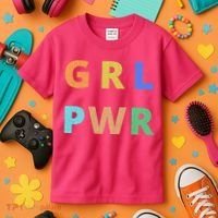 Girl Power Logo Kids T-Shirt thumb 3