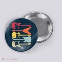 Guitar Player Music Lovers Button thumb 0