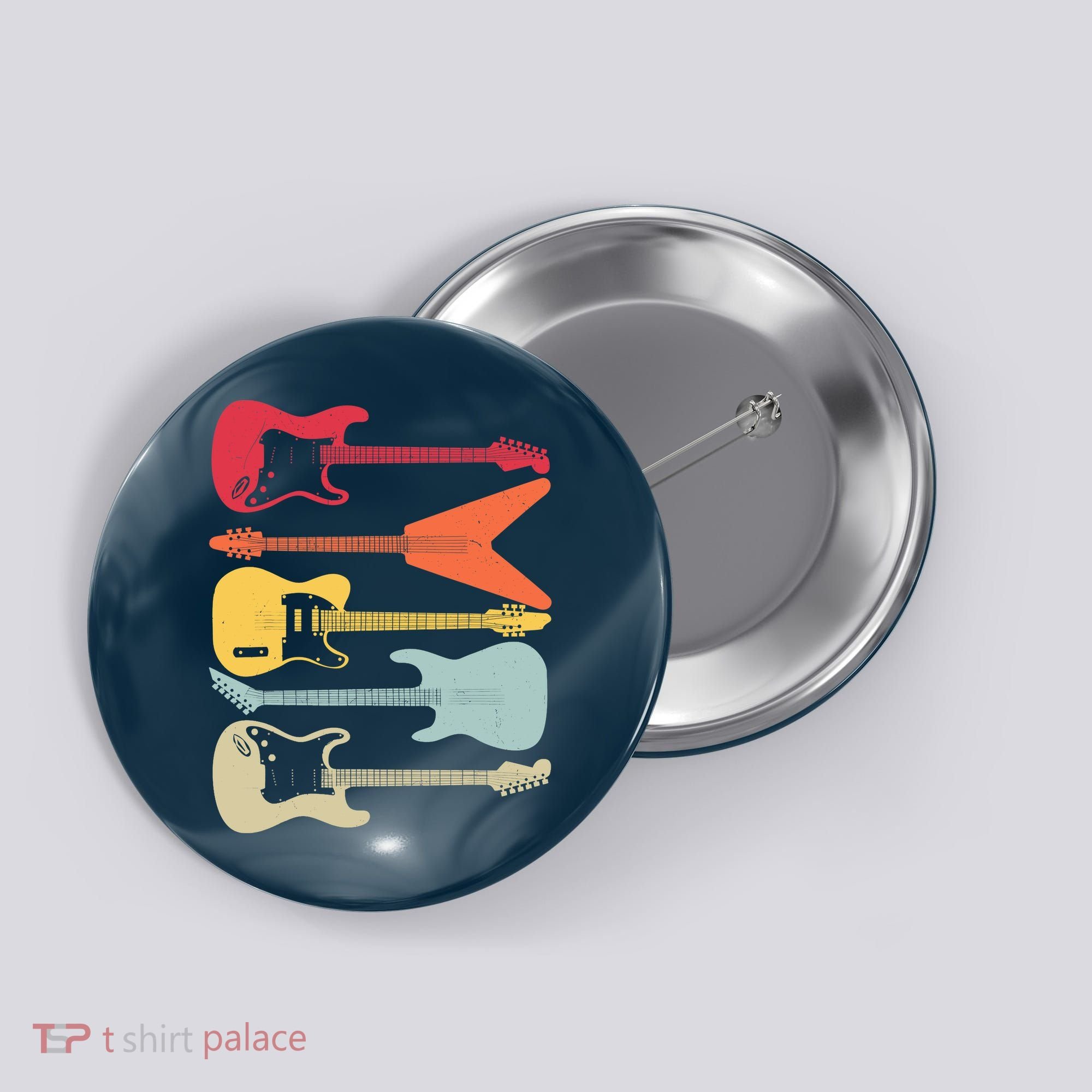 Guitar Player Music Lovers Button