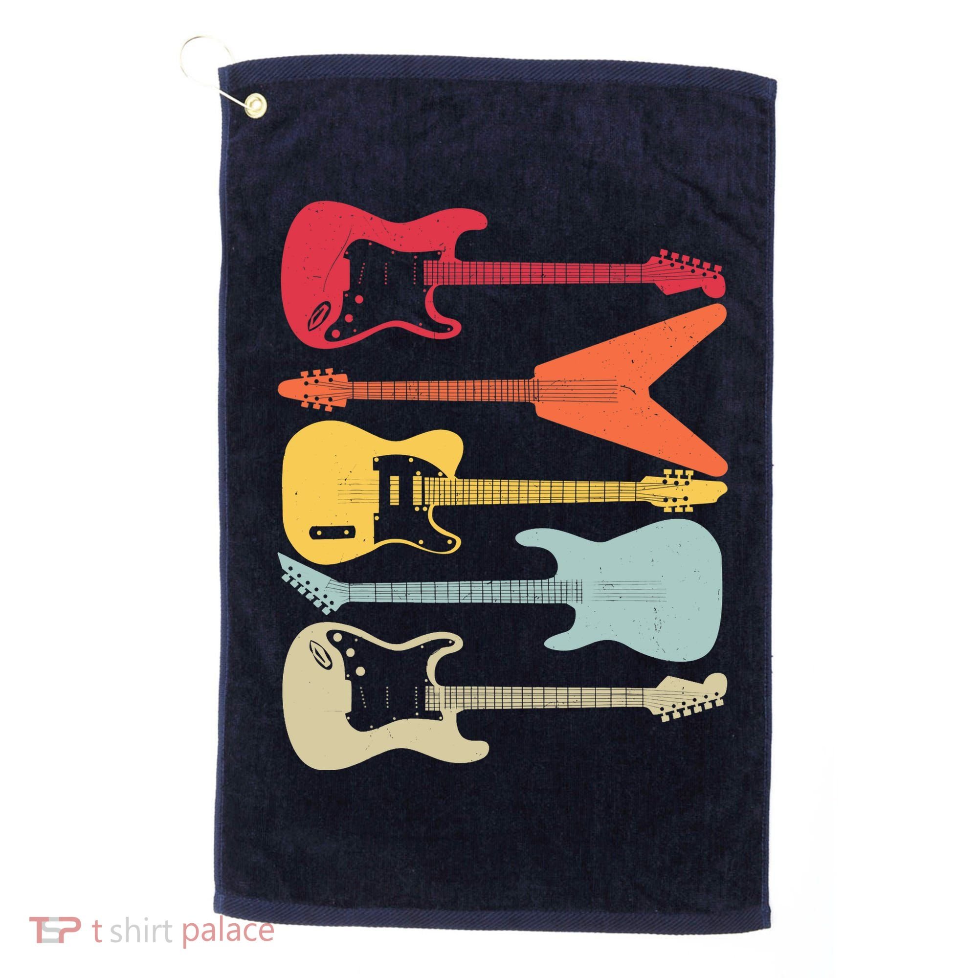 Guitar Player Music Lovers Golf Towel