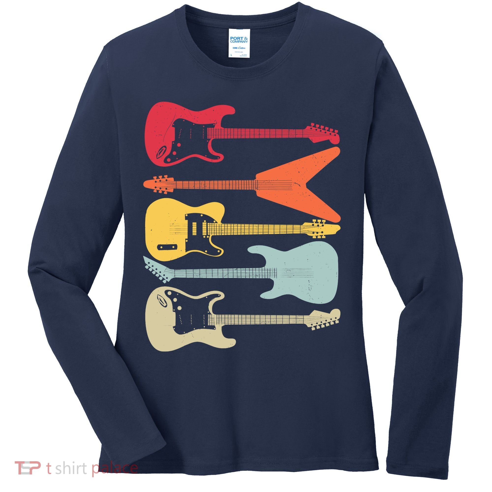 Guitar Player Music Lovers Women's Long Sleeve Shirt