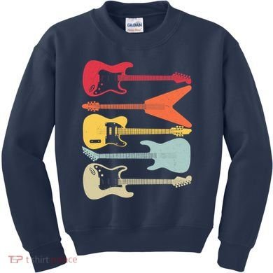 Guitar Player Music Lovers Kids Sweatshirt
