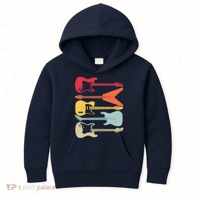Guitar Player Music Lovers Kids Hoodie