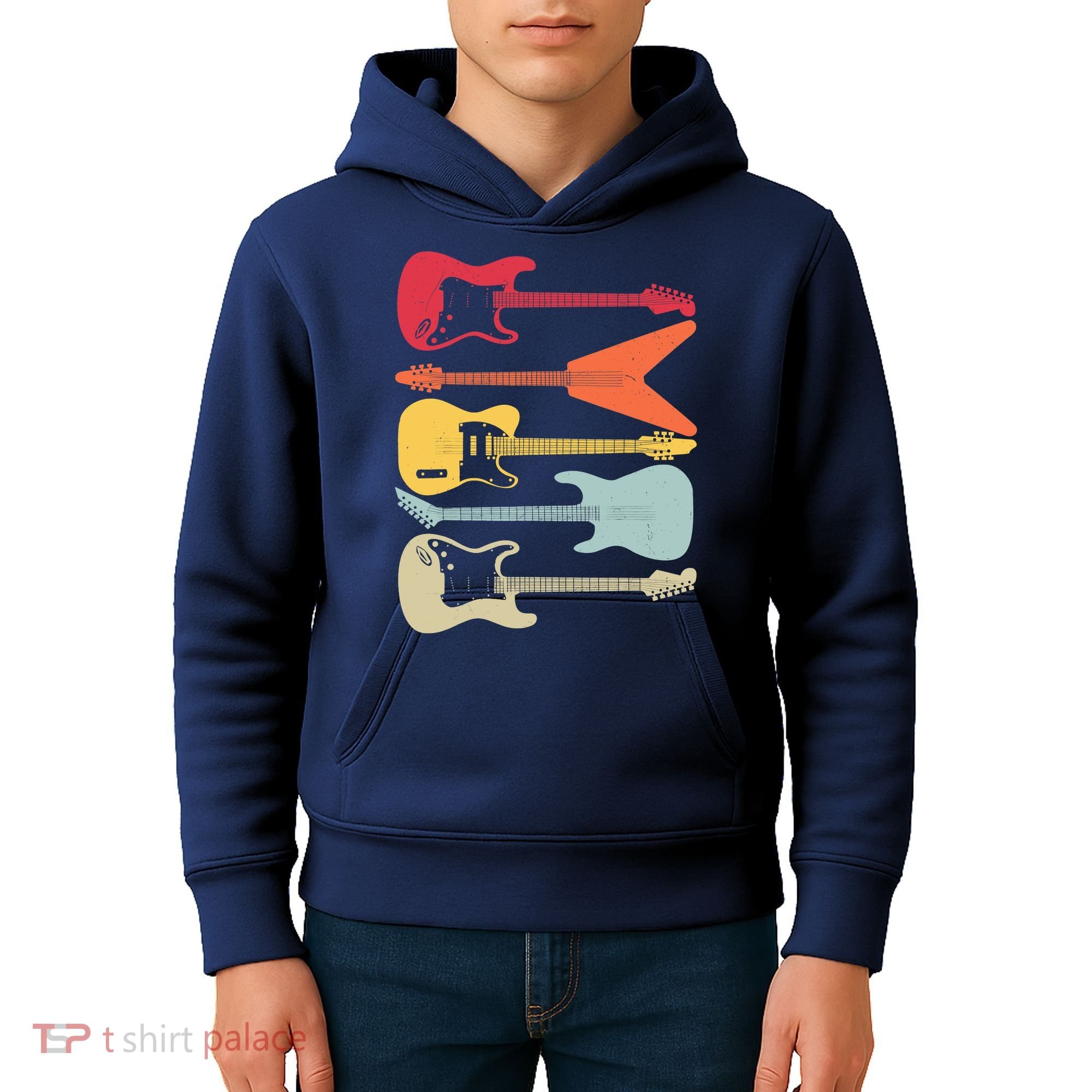 Guitar Player Music Lovers Kids Hoodie