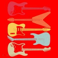 Guitar Player Music Lovers Santa Hat thumb 1