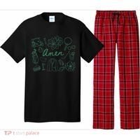 Golf Par Master Golfer Golf Lover Amen Gift Pajama Set thumb 0