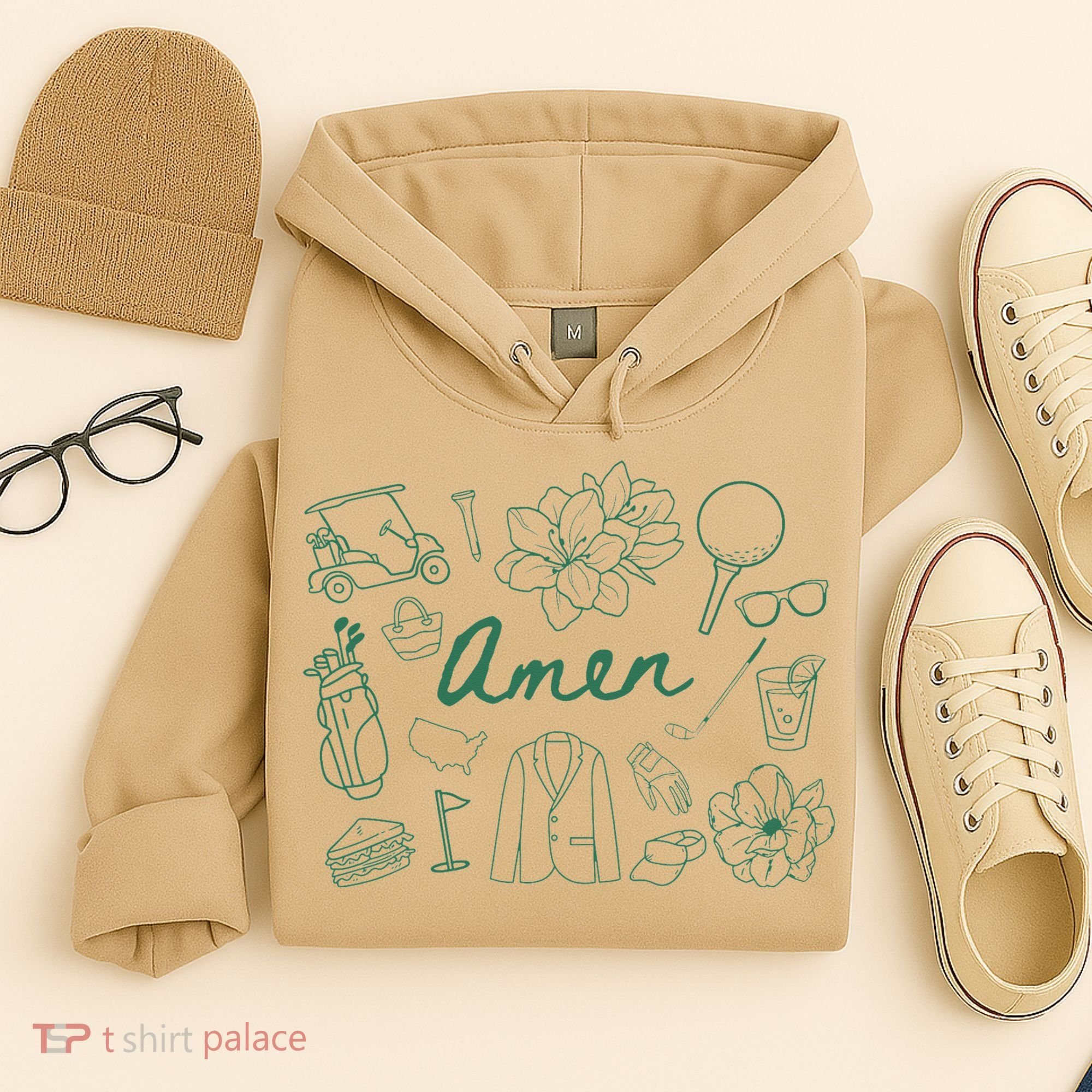 Golf Par Master Golfer Golf Lover Amen Gift Hoodie