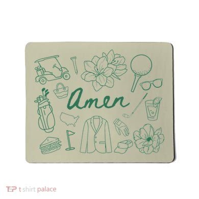Golf Par Master Golfer Golf Lover Amen Gift Mousepad