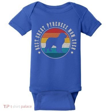 Great Pyrenees Mom Funny Dog Vintage Great Pyrenees Gift Baby Bodysuit