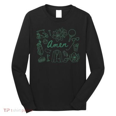Golf Par Master Golfer Golf Lover Amen Long Sleeve Shirt