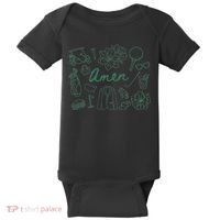 Golf Par Master Golfer Golf Lover Amen Baby Bodysuit thumb 0