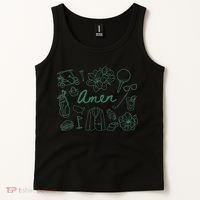 Golf Par Master Golfer Golf Lover Amen Tank Top thumb 2