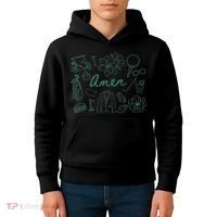 Golf Par Master Golfer Golf Lover Amen Kids Hoodie thumb 4