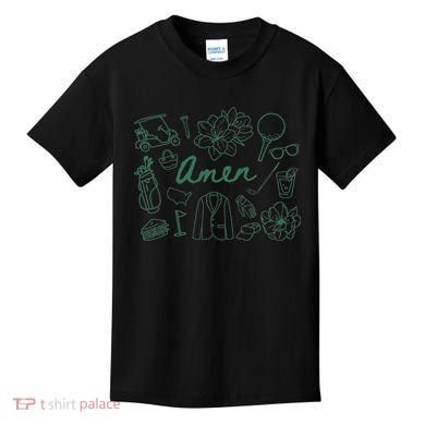 Golf Par Master Golfer Golf Lover Amen Kids T-Shirt