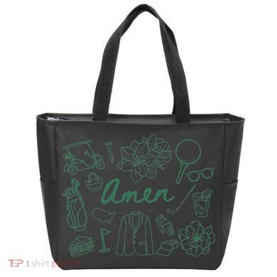 Golf Par Master Golfer Golf Lover Amen Tote Bag