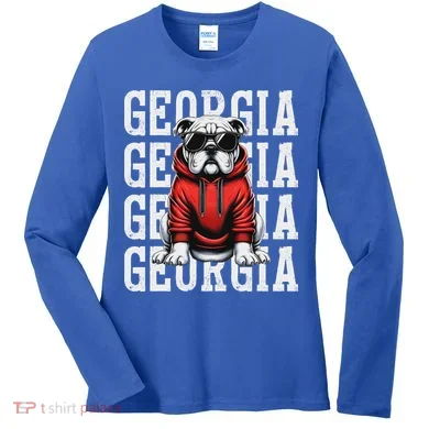 Georgia Personalized Name Women's Long Sleeve Shirt