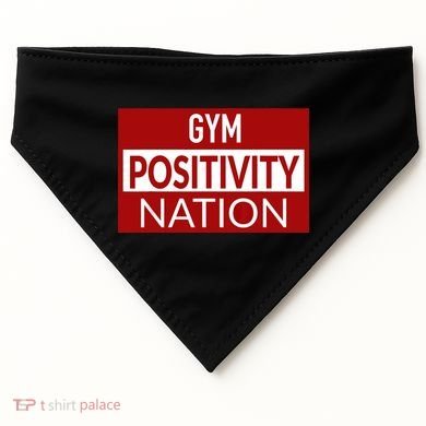Gym positivity nation USA-Made Doggie Bandana