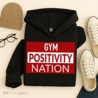 Gym positivity nation Hoodie thumb 4