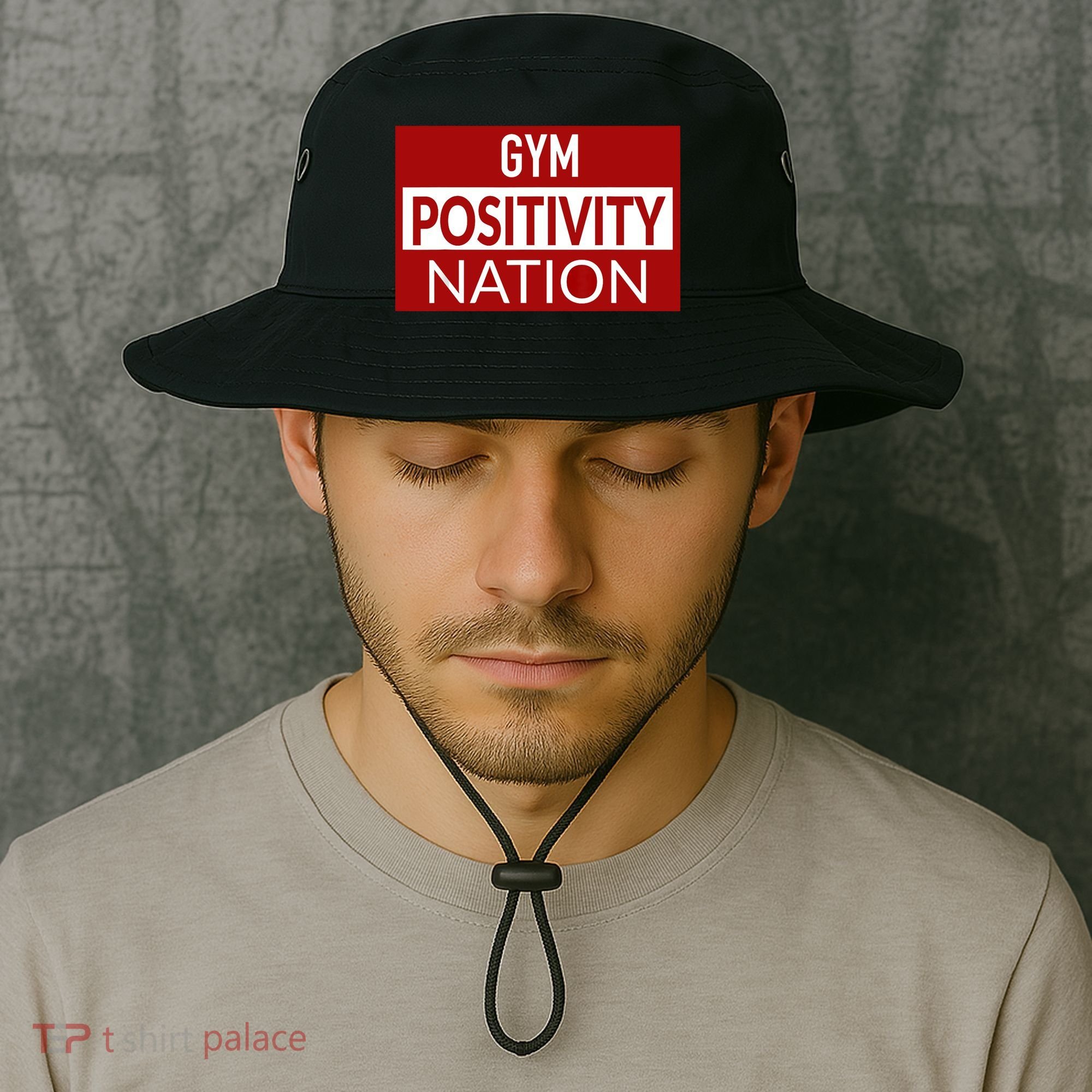 Gym positivity nation Bucket Hat