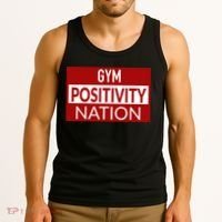 Gym positivity nation Tank Top thumb 3