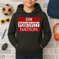 Gym positivity nation Kids Hoodie thumb 2