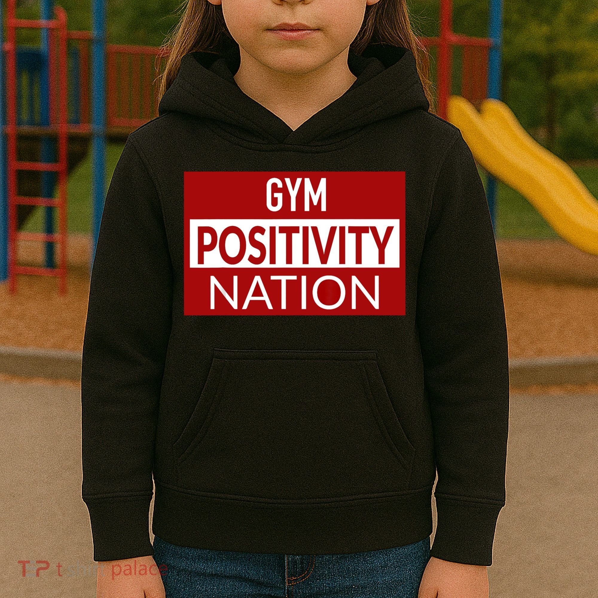 Gym positivity nation Kids Hoodie