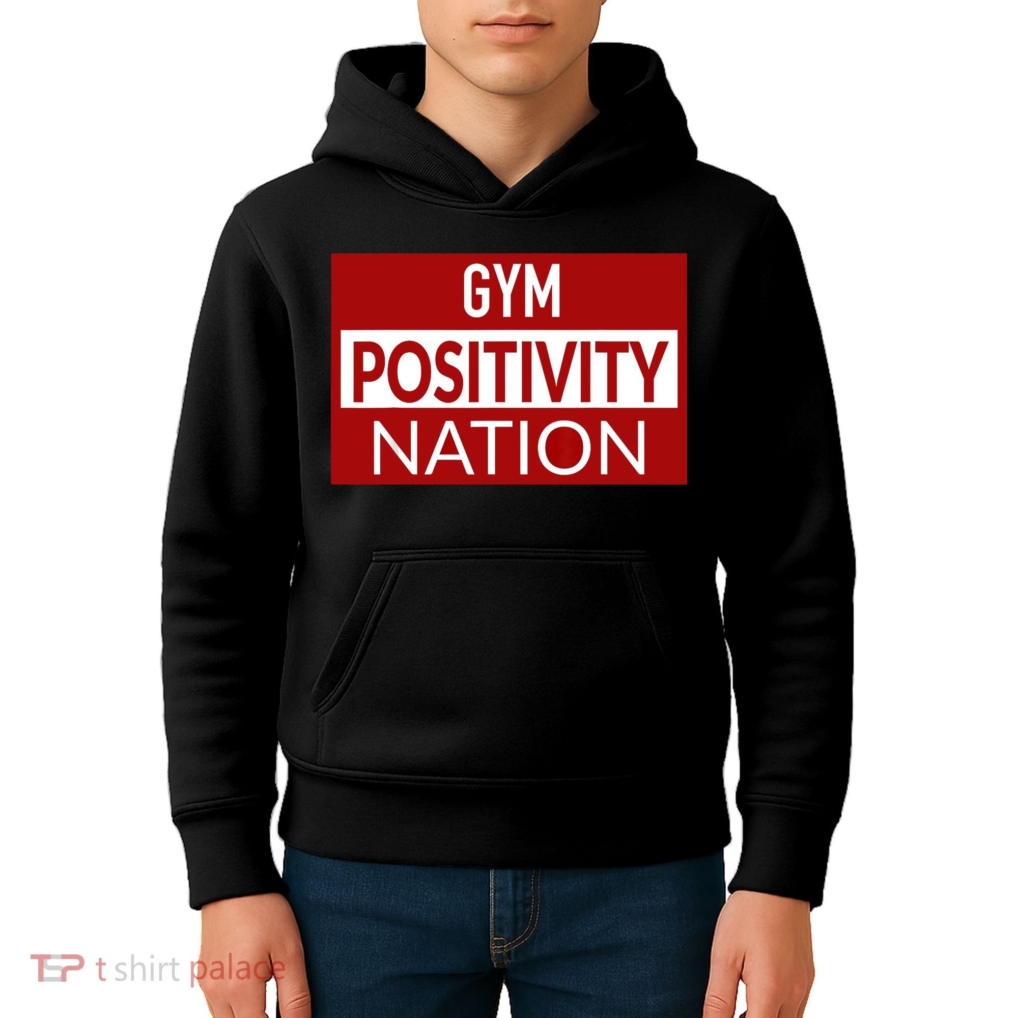 Gym positivity nation Kids Hoodie