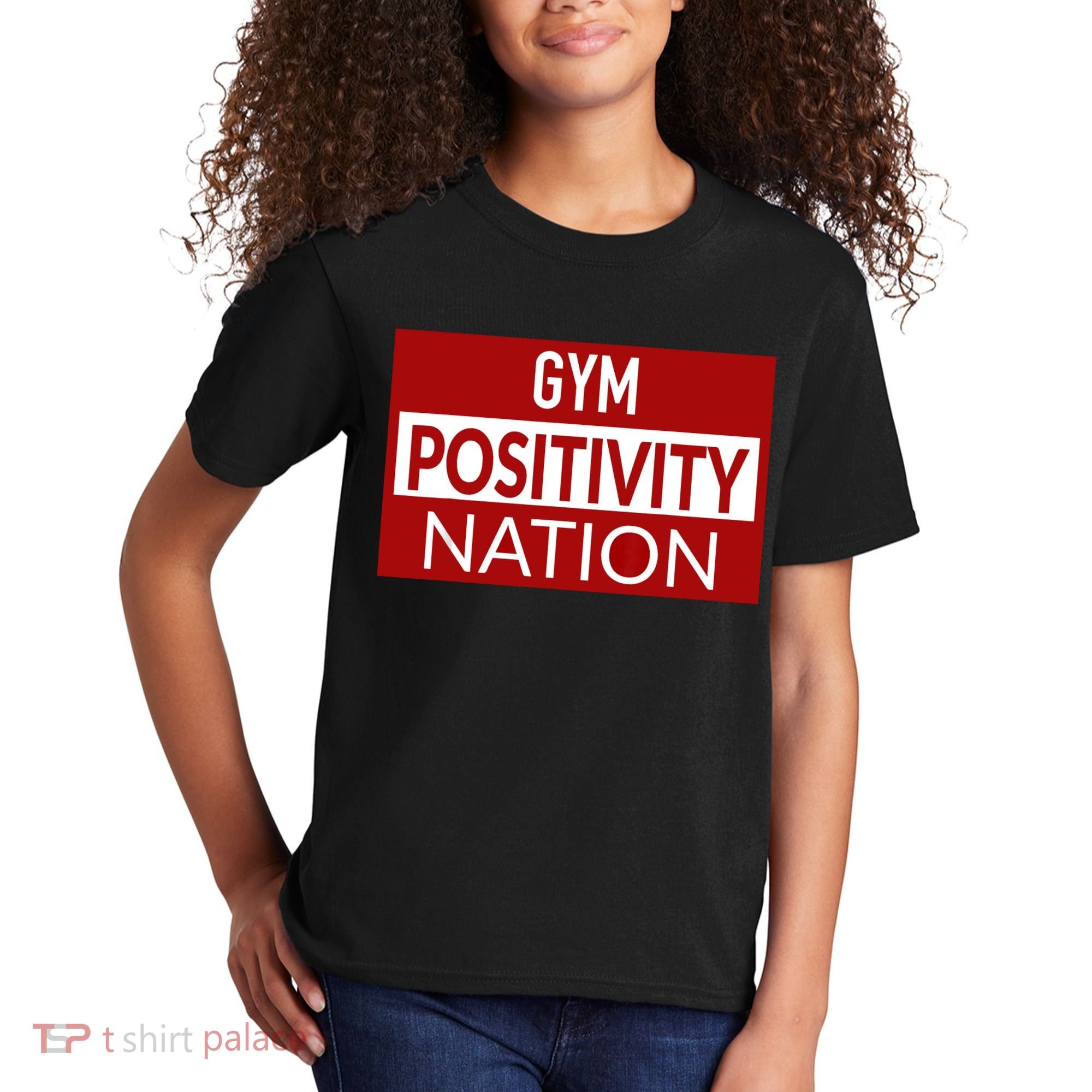 Gym positivity nation Kids T-Shirt