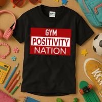 Gym positivity nation Kids T-Shirt thumb 3