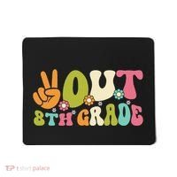 Groovy Peace Out 8th Grade Teacher Last Day Of School Mousepad thumb 0