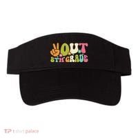 Groovy Peace Out 8th Grade Teacher Last Day Of School Visor thumb 0